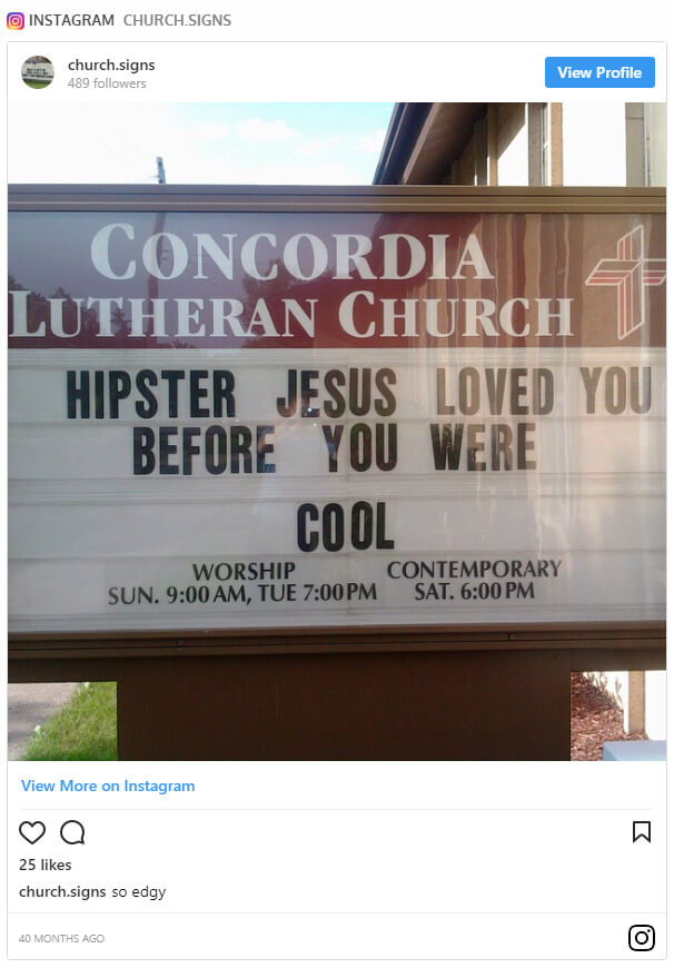 funny church sayings