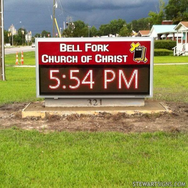 Church Sign for Bell Fork Church of Christ