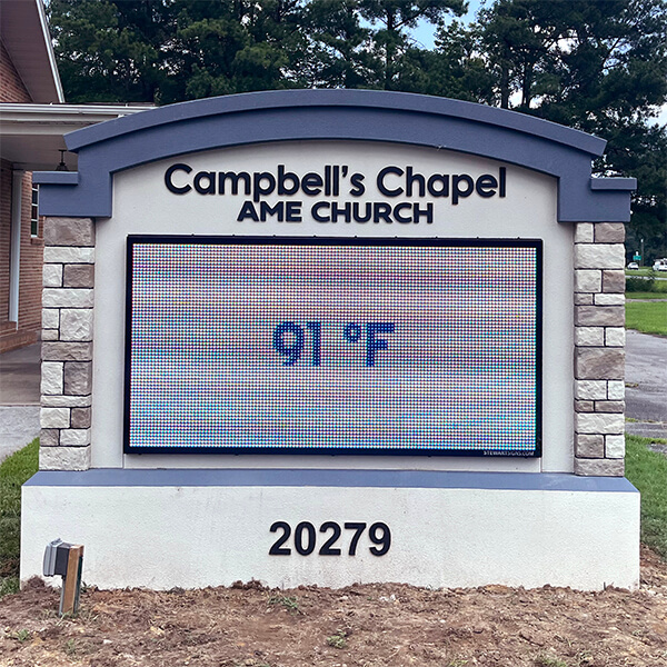 Church Sign for Campbell Chapel AME Church