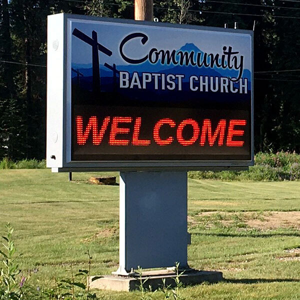 Church Sign for Community Baptist Church