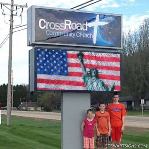 Church Sign for Crossroad Community Church