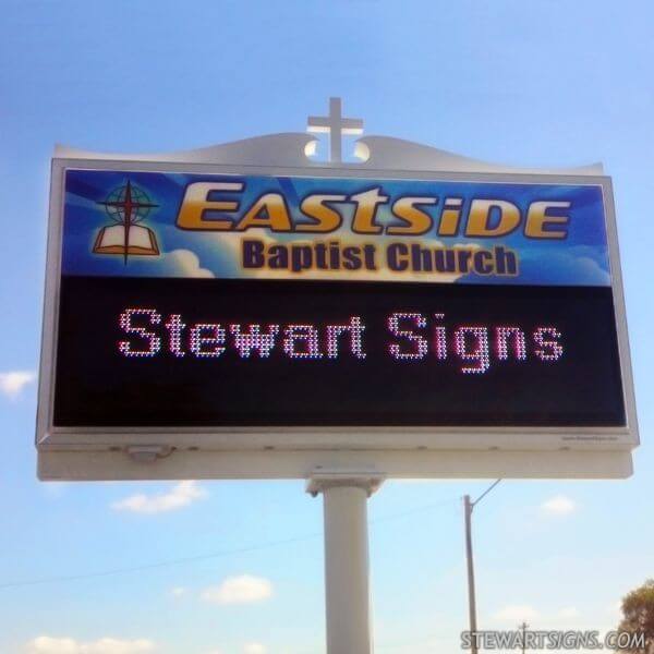 Church Sign For Eastside Baptist Church - Marietta, Ok