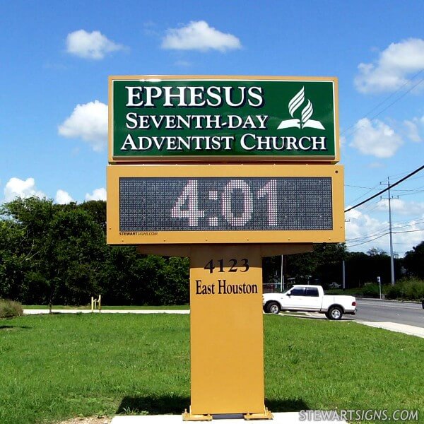 Church Sign for Ephesus Seventh-day Adventist Church