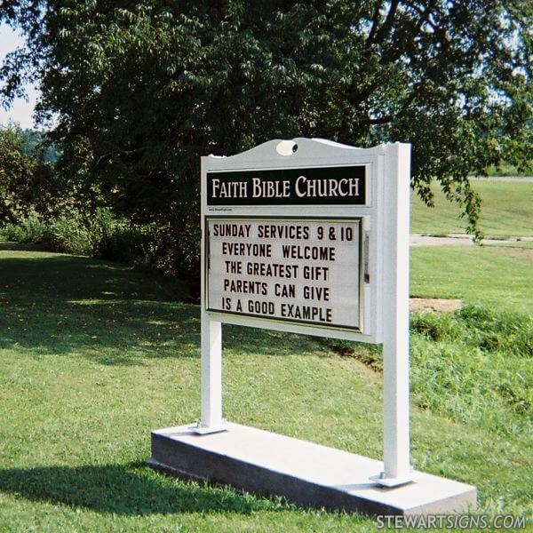 Church Sign for Faith Bible Church