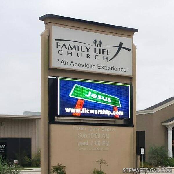 Church Sign for Family Life Church