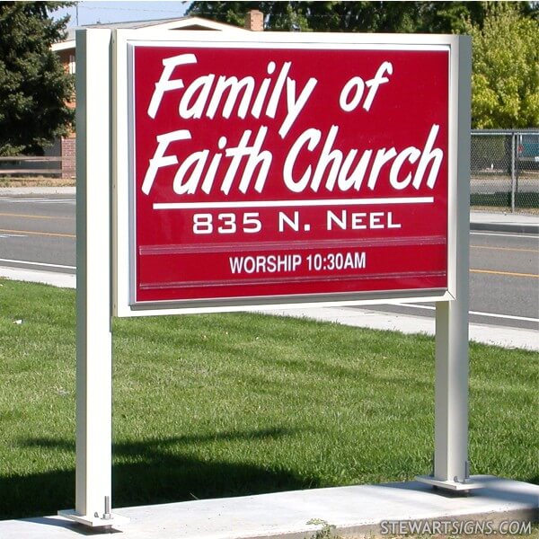 Church Sign for Family of Faith Church