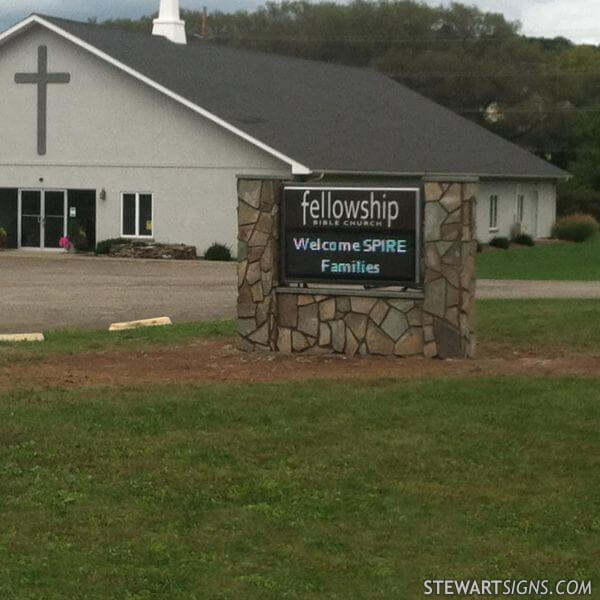 Church Sign for Fellowship Bible Church