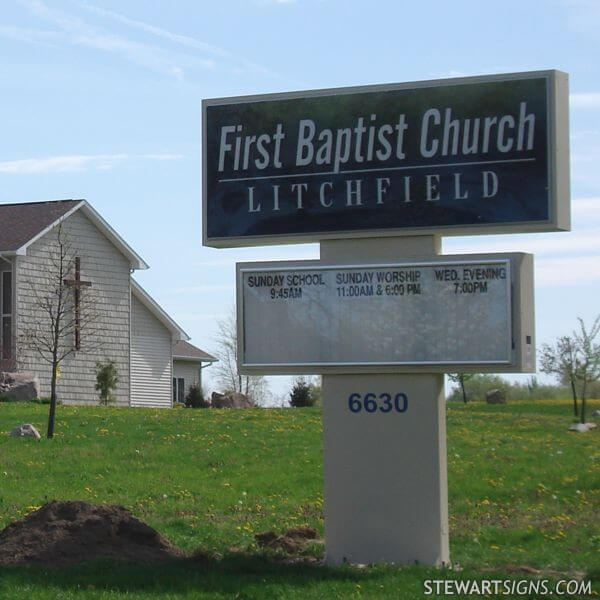 Church Sign for First Baptist Church