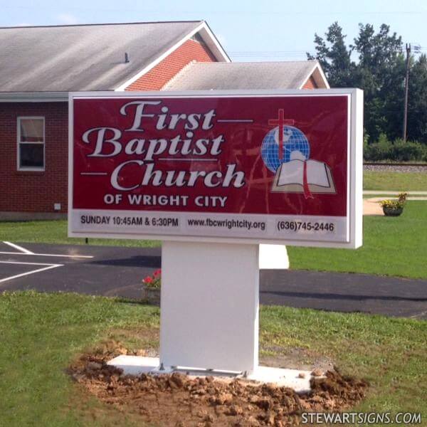 Church Sign for First Baptist Church