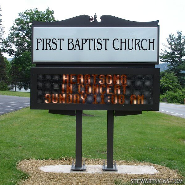 Church Sign for First Baptist Church of Galeton - Galeton, PA