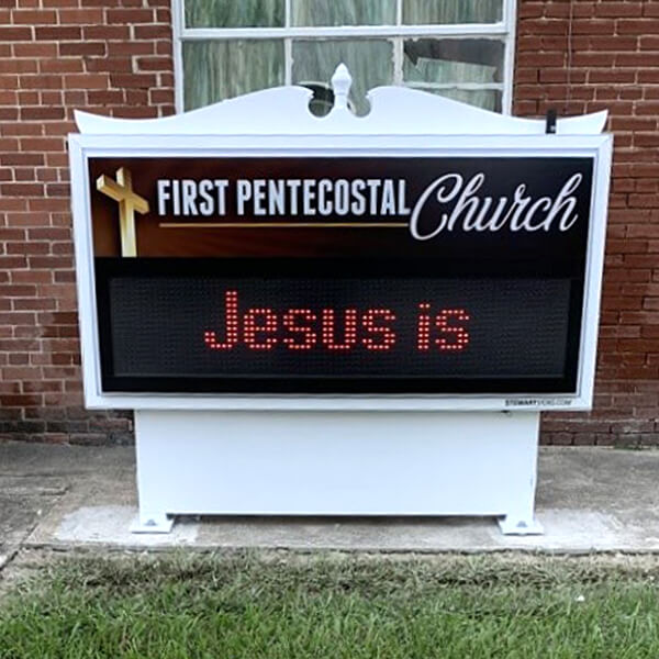 Church Sign for First Pentecostal Church Corbin, KY