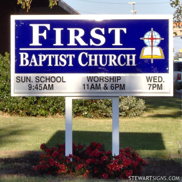 Church Sign for First Baptist Church