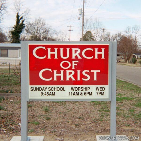 Church Sign for " G " Street Church of Christ