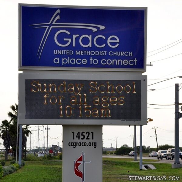 Church Sign for Grace United Methodist Church