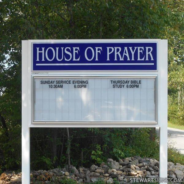 Church Sign for House of Prayer