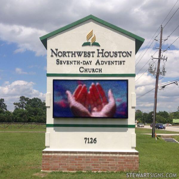 Church Sign for Houston Northwest Seventh-day Adventist Church