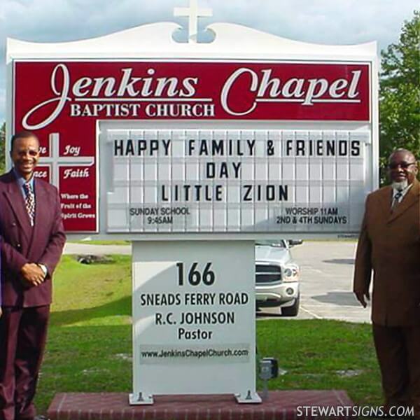 Church Sign for Jenkins Chapel Missionary Baptist Church