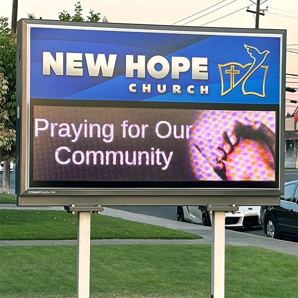 Church Sign for New Hope Church