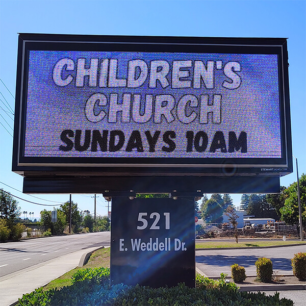 Church Sign for New Hope International Church