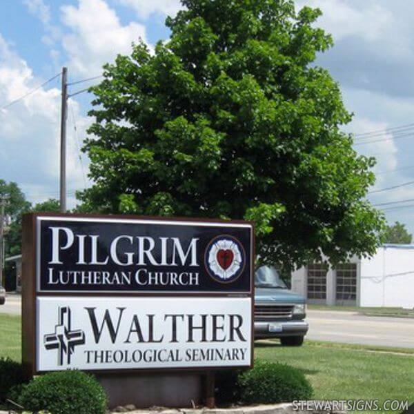 Church Sign for Pilgrim Lutheran Church