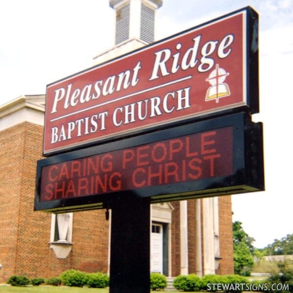 Church Sign for Pleasant Ridge Baptist Church