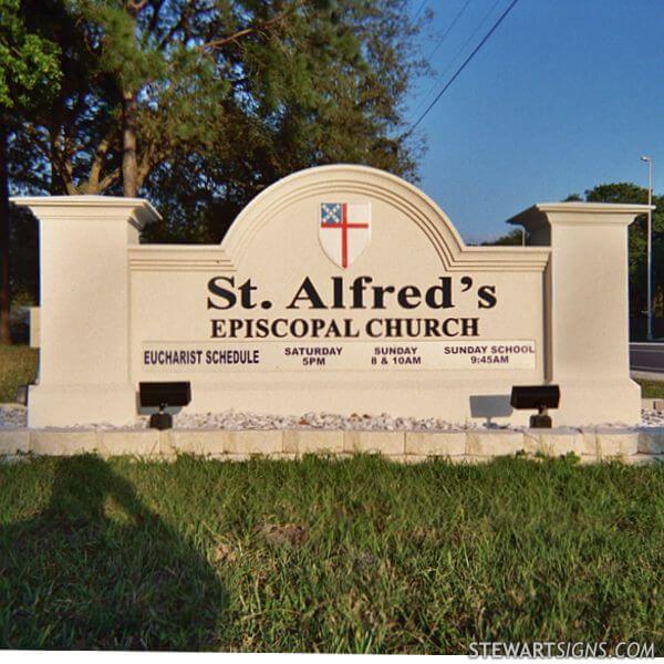 Church Sign for St. Alfred's Episcopal Church