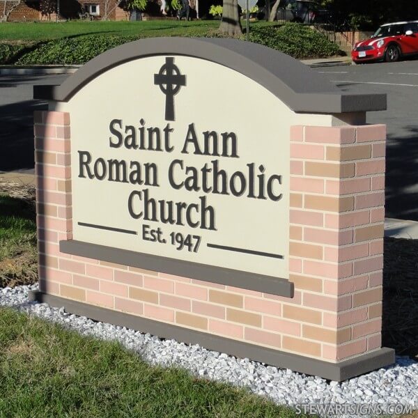 Church Sign for Saint Ann Roman Catholic Church