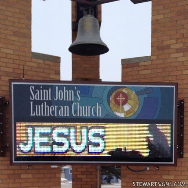 Church Sign for St. John's Lutheran Church