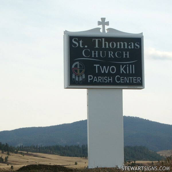 Church Sign for Saint Thomas Catholic Church & Two Kill Parish Center