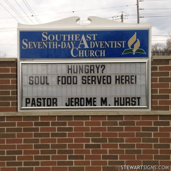 Church Sign for Southeast Seventh-day Adventist Church