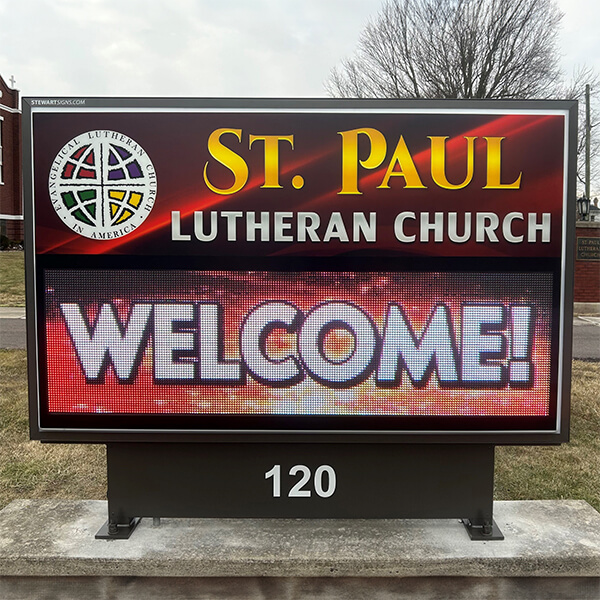 Church Sign for St. Paul Lutheran Church