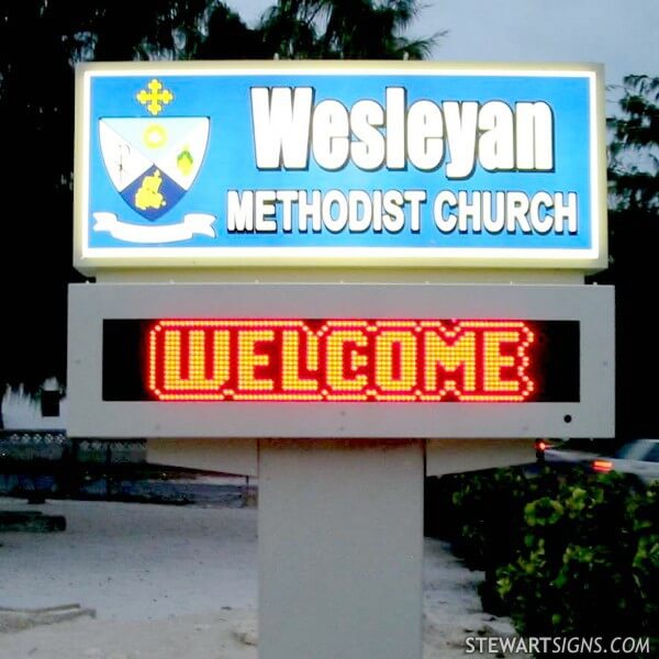 Church Sign for Wesleyan Methodist Church