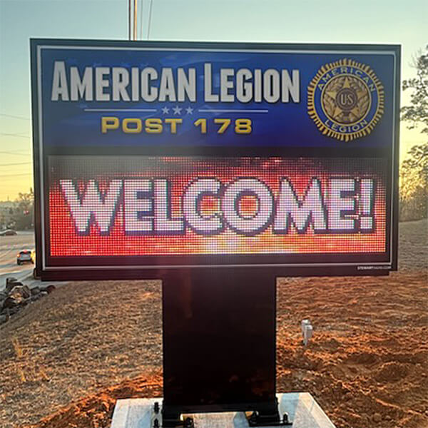 Civic Sign for American Legion Post 178