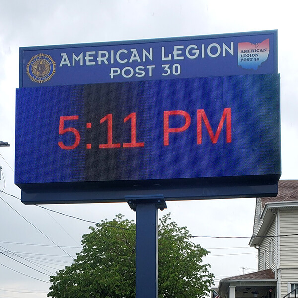 Civic Sign for American Legion Post 30