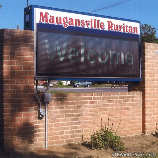 Civic Sign for Maugansville Ruritan Club Maugansville, MD