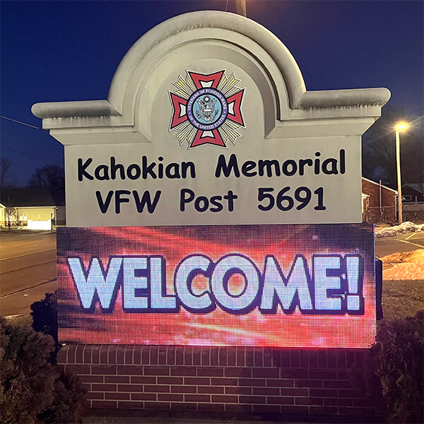 Civic Sign for Veterans of Foreign Wars Post 5691