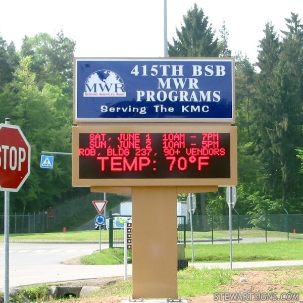 Military Sign for Pulaski Barracks