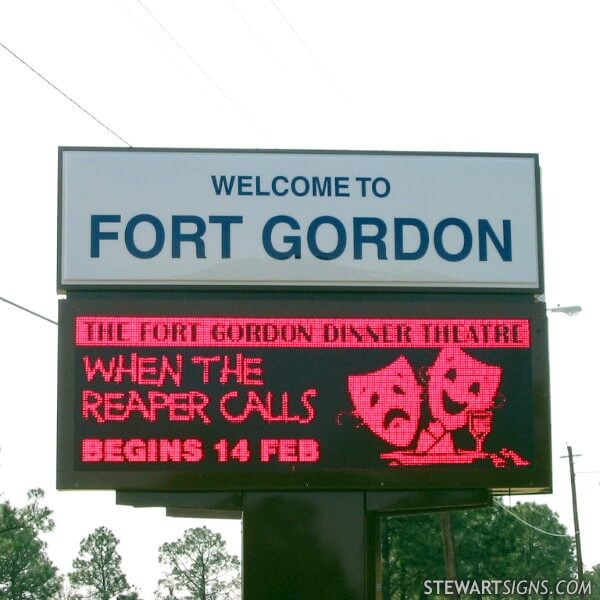 Military Sign for Marketing and Advertising Office - Fort Gordon