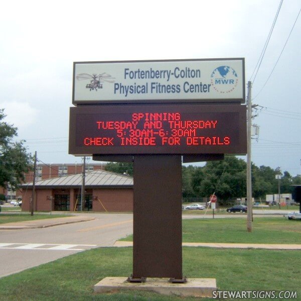 Military Sign for Family Support Division - Fort Rucker