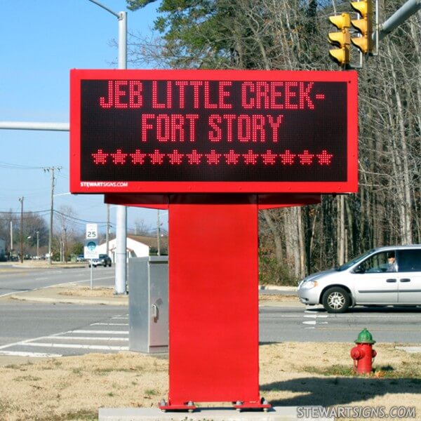 Military Sign for Regional Marketing - Little Creek / Fort Story