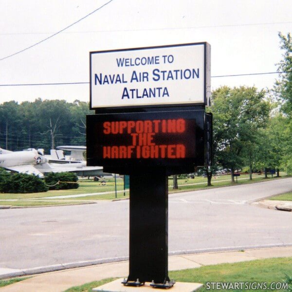 Military Sign for Naval Air Station Atlanta