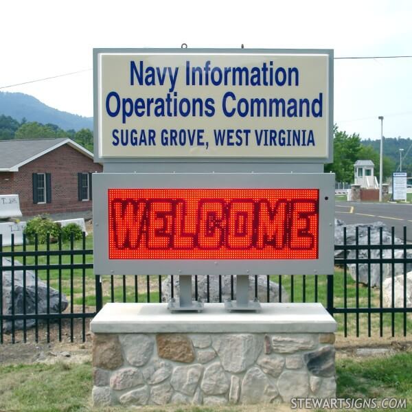 Military Sign for Sugar Grove Naval Security Group Activity