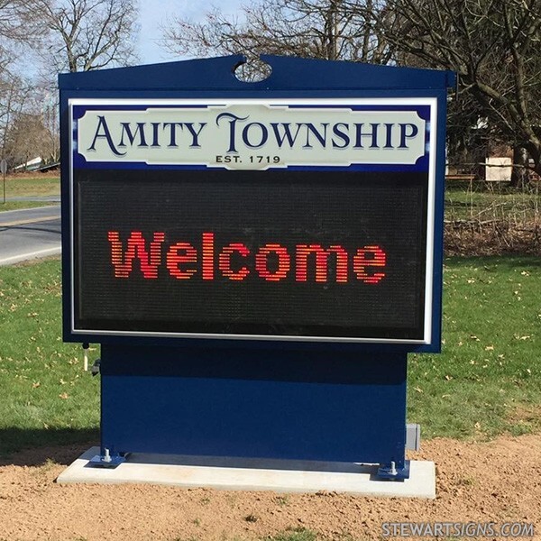 Municipal Sign for Amity Township