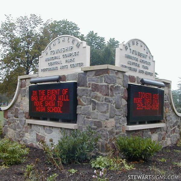 Municipal Sign for Bensalem Township