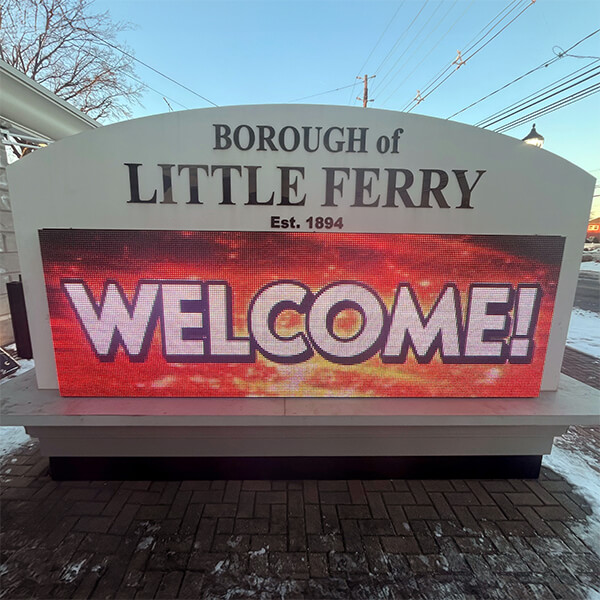 Municipal Sign for Borough of Little Ferry