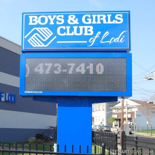 Civic Sign for Boys & Girls Club of Lodi