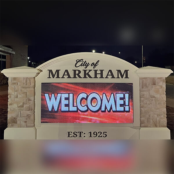 Municipal Sign for City of Markham