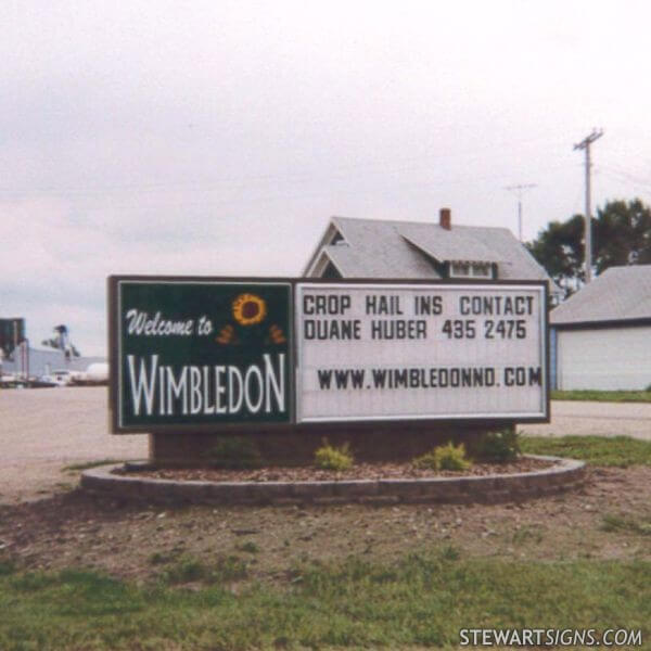 Municipal Sign for City of Wimbledon