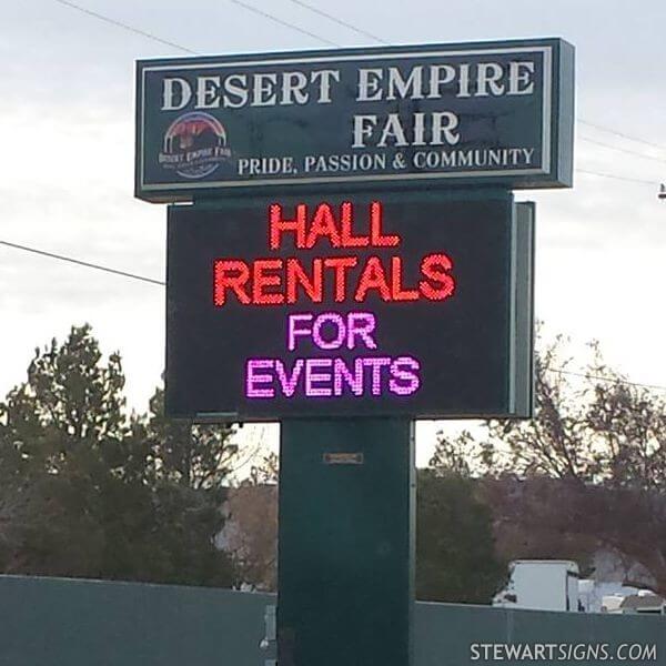 Municipal Sign for Desert Empire Fair