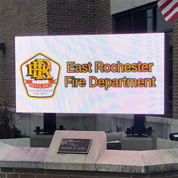 Municipal Sign for East Rochester Fire Department